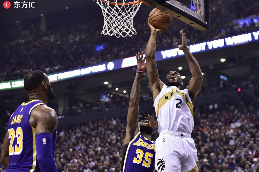 猛龙大胜湖人,伦纳德轰28分 猛龙大胜湖人,伦纳德轰28分